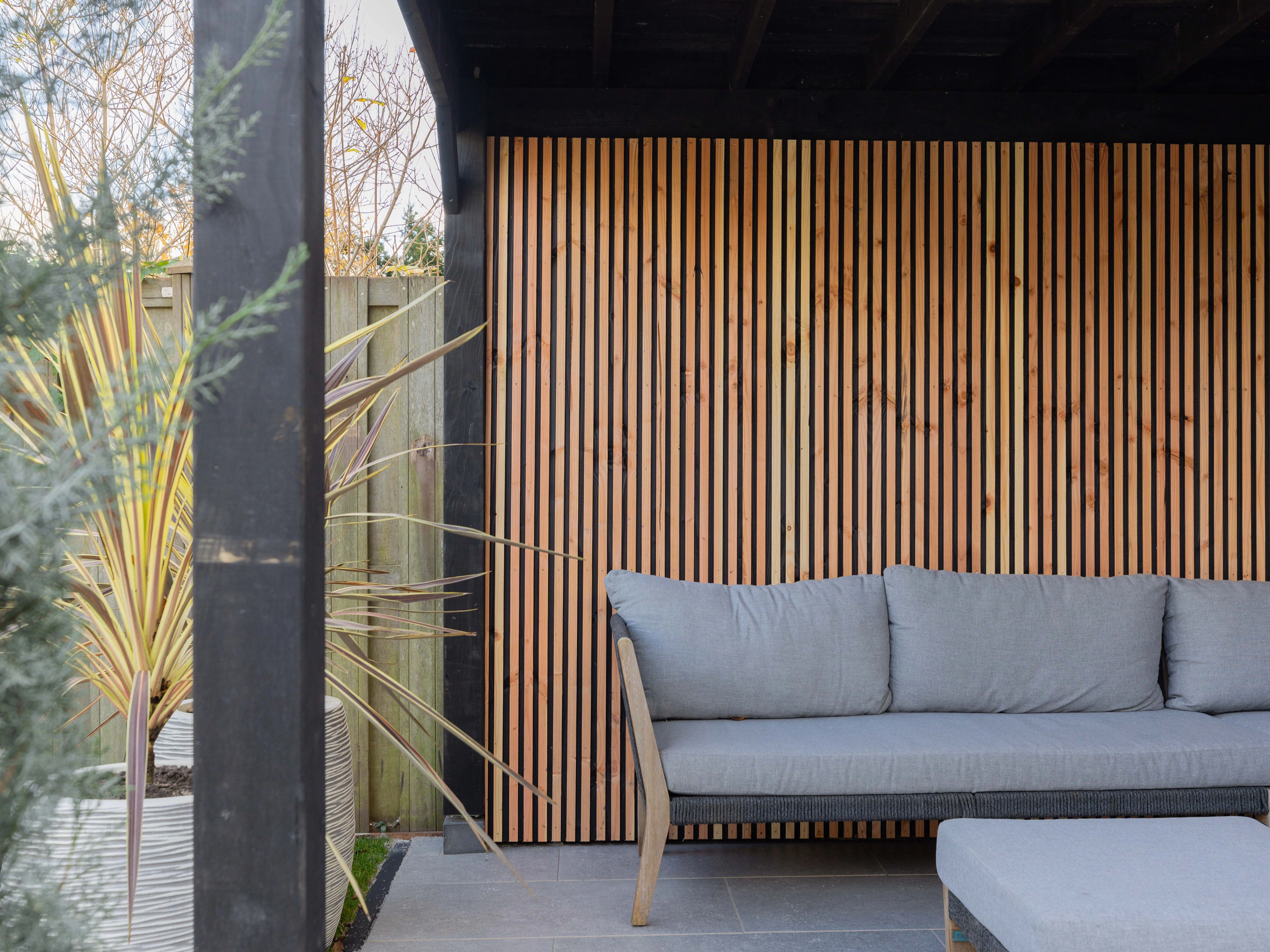 Douglas Rhombusprofielplank Triple 2.5 x 14 cm (25 x 140 mm) Zwart - Lengte 300 cm - Afbeelding 9